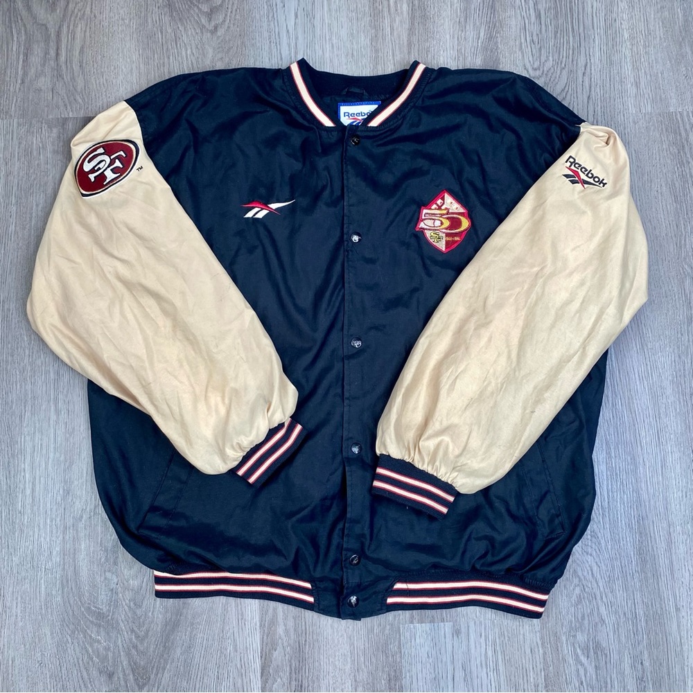 Vintage‎ San Francisco 49ers Jacket XXL Men's Reebok 50th Anniversary 1990's NFL